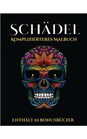 Komplizierteres Malbuch (Schädel): Dieses Buch besteht aus 50 Malblätter, die zum Ausmalen, Einrahmen und/oder Meditieren verwendet werden können: Dieses Buch kann fotokopiert, gedruc(5 Komplizierteres Malbuch)