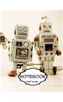 Notebook Journal : Robots: Pocket Notebook Journal Diary, 120 pages, 8.5 x 11 (Dot-Grid,Graph,Lined,Blank Notebook Journal)