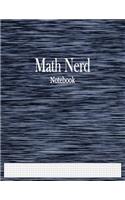 Math Nerd Notebook: 1/8" Graph Paper Ruled