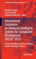 International Conference on Advanced Intelligent Systems for Sustainable Development (Ai2sd'2023)