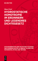 Hydrostatische Homotropie Im Erdinnern Und Legendres Dichtegesetz