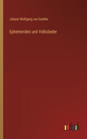 Ephemerides und Volkslieder
