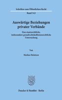Auswartige Beziehungen Privater Verbande