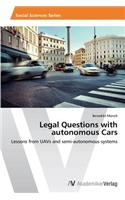 Legal Questions with autonomous Cars