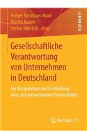 Gesellschaftliche Verantwortung Von Unternehmen in Deutschland