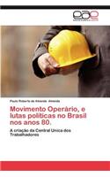 Movimento Operario, E Lutas Politicas No Brasil Nos Anos 80.