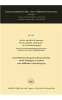 Automatische Auftragsschweißung nach dem Metall-Lichtbogen-Verfahren unter Kohlendioxyd als Schutzgas