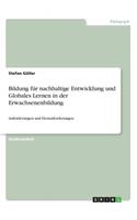 Bildung für nachhaltige Entwicklung und Globales Lernen in der Erwachsenenbildung