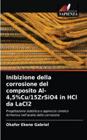 Inibizione della corrosione del composito Al-4,5%Cu/15ZrSiO4 in HCl da LaCl2