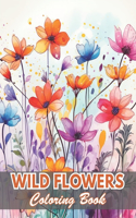 Wild Flowers Coloring Book For Adult