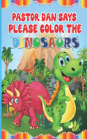 Pastor Dans dinosaur color book