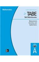 Tabe Skill Workbooks Level A: Measurement, Geometry, and Spatial Sense - 10 Pack