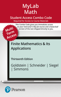 Mylab Math with Pearson Etext -- 24-Month Combo Access Card -- For Finite Mathematics & Its Applications