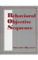 Behavioral Objective Sequence