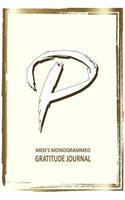 P Men's Monogrammed Gratitude Journal