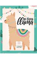 No Drama Llama 2020 Calendar: 2020 Calendar Planner with Daily, Weekly and Monthly View - 8. 5 x 11 Inch Notebook Organizer