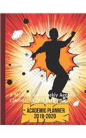 Academic Planner 2019-2020: A Monthly and Weekly Agenda Calendar Skateboard Design