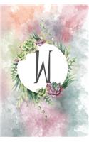 W: Customized 6x9 Inch Matte Softcover Paperback Notebook Journal with 120 Blank Lined Pages