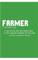 Farmer one of the few who feeds many