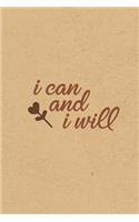 I Can and I Will