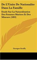 de L'Unite de Nationalite Dans La Famille