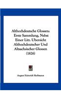 Althochdeutsche Glossen