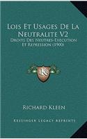 Lois Et Usages De La Neutralite V2