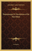 Thaumaturgia Or Elucidations of the Marvellous