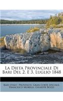 Dieta Provinciale Di Bari del 2. E 3. Luglio 1848