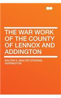 The War Work of the County of Lennox and Addington