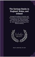 Savings Banks in England, Wales, and Ireland