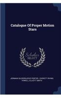 Catalogue Of Proper Motion Stars