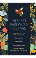 Internet Password Journal - Modern Floral