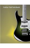 Guitar Tab Notebook: Electric Rock Guitar Design Guitar Tablature Manuscript Paper - Blank Sheet Music For Guitar With Chord Boxes, Staff, TAB and Lyric For Guitar Playe