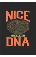 Nice Its in my DNA: 6x9 notebook dot grid city of birth France