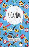 Uganda Travel Journal: 6x9 Travel planner I Road trip planner I Dot grid journal I Travel notebook I Travel diary I Pocket journal I Gift for Backpacker