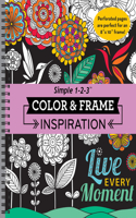 Color & Frame - Inspiration (Adult Coloring Book)