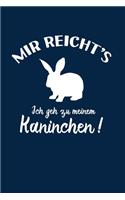 Hase: Ich geh zu meinem Kaninchen: Notizbuch / Notizheft für Kaninchen-Besitzer Kaninchen-Halter A5 (6x9in) liniert mit Linien