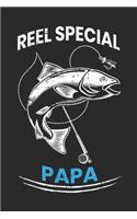 Reel Special Papa: Fishing Gift Notebook Blank Ruled Lined Pages Notes Journal