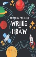 Draw and Write Journal For Kids: Primary Composition Notebook, Half Page Lined Paper with Drawing Space, Writing Early Grades K-2 & 3 School Exercise, Preschool & Kindergarten, Hand