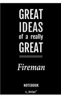 Notebook for Firemen / Fireman