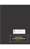 Science Notebook - AmyTmy Notebook - One Blank and One lined - 120 pages - 8.5 x 11 inch - Matte Cover