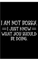 I Am Not Bossy, I Just Know What You Should Be Doing.: Sarcasm Notebook, Funny Work Planner, Daily & Weekly Organizer, Sarcastic Office Humor. Journal For Colleagues, Co-Workers, Bosses