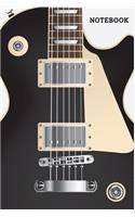 Notebook: Electric Guitar Blank Lined Journal To Write In - Guitarist And Guitar Lover Gift Ideas For Men, Kids & Teens