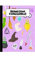 Student Wizard & Witches Notebook: Notebook Ruled Paper for Birthday, Christmas, Back to School Journal Gift for Magical Friend, Family, Teacher, Student