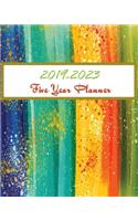 2019-2023 Five Year Planner: Colorful Cover, 60 Months Calendar Planner Agenda, Monthly Schedule Organizer with Holidays