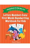 Tracing Books for Kids Ages 3-5: Letters Numbers Easy First Words Handwriting Workbook for Kids