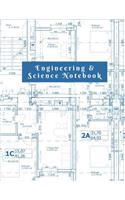 Engineering & Science Notebook: Graph Paper Quad Ruled Math Graphing Composition Book For Students, Architects and Landscape Drawing