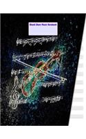 Blank Sheet Music Notebook: Musical Staff Manuscript Notebook Paper for Music Teachers, Students and Composers