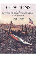 Citations of the Distinguished Conduct Medal 1914-1920